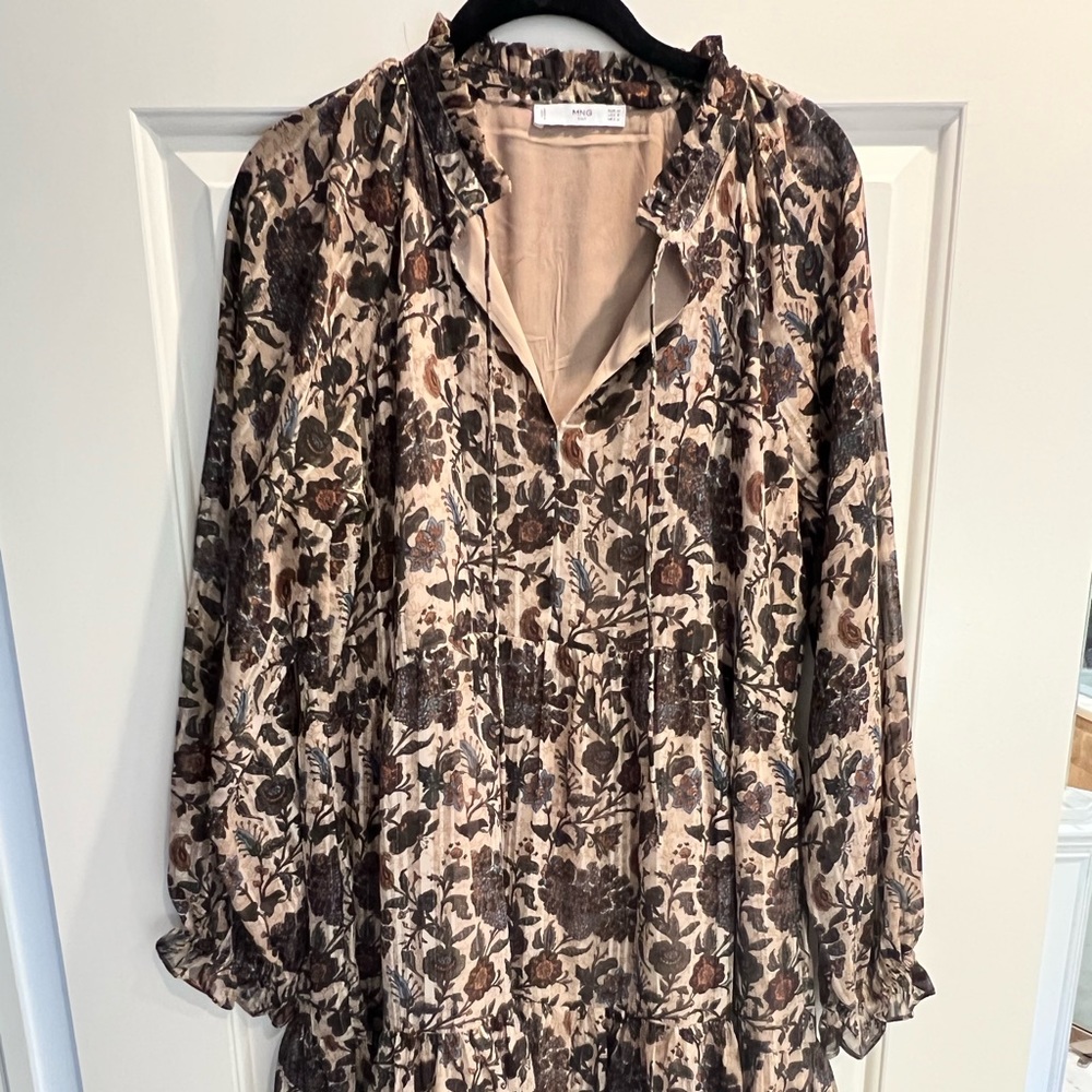 Mango Tiered mini dress